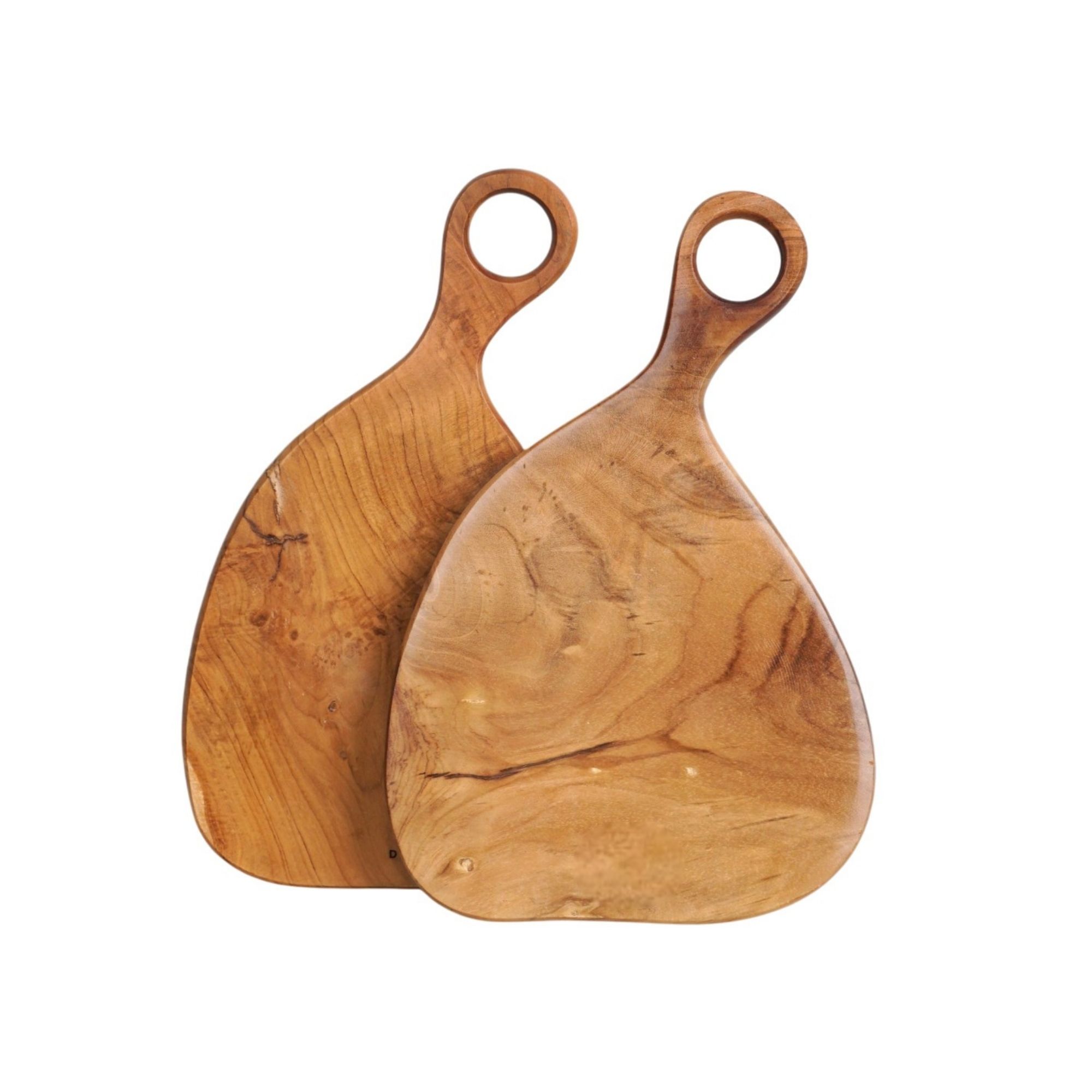 Handmade Teak Wood Cutting Board – Polished Horn Design, Large Cheese and Chopping Board Gift - Wholesale. - Image 2