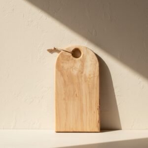 10 Handmade Teak Wood Cutting Board – Polished Horn Design, Large Cheese and Chopping Board Gift - Wholesale