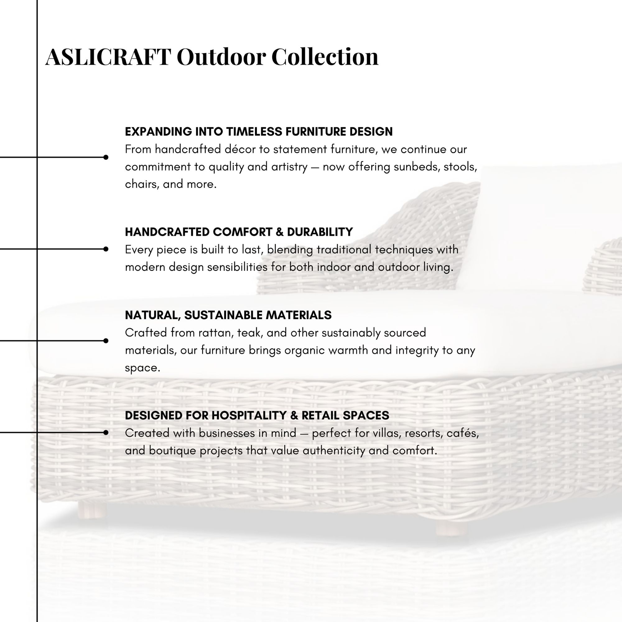 Handwoven Rattan Sunbed – Durable Aluminum Frame, Charcoal Color, Sunproof Fabric - Image 4