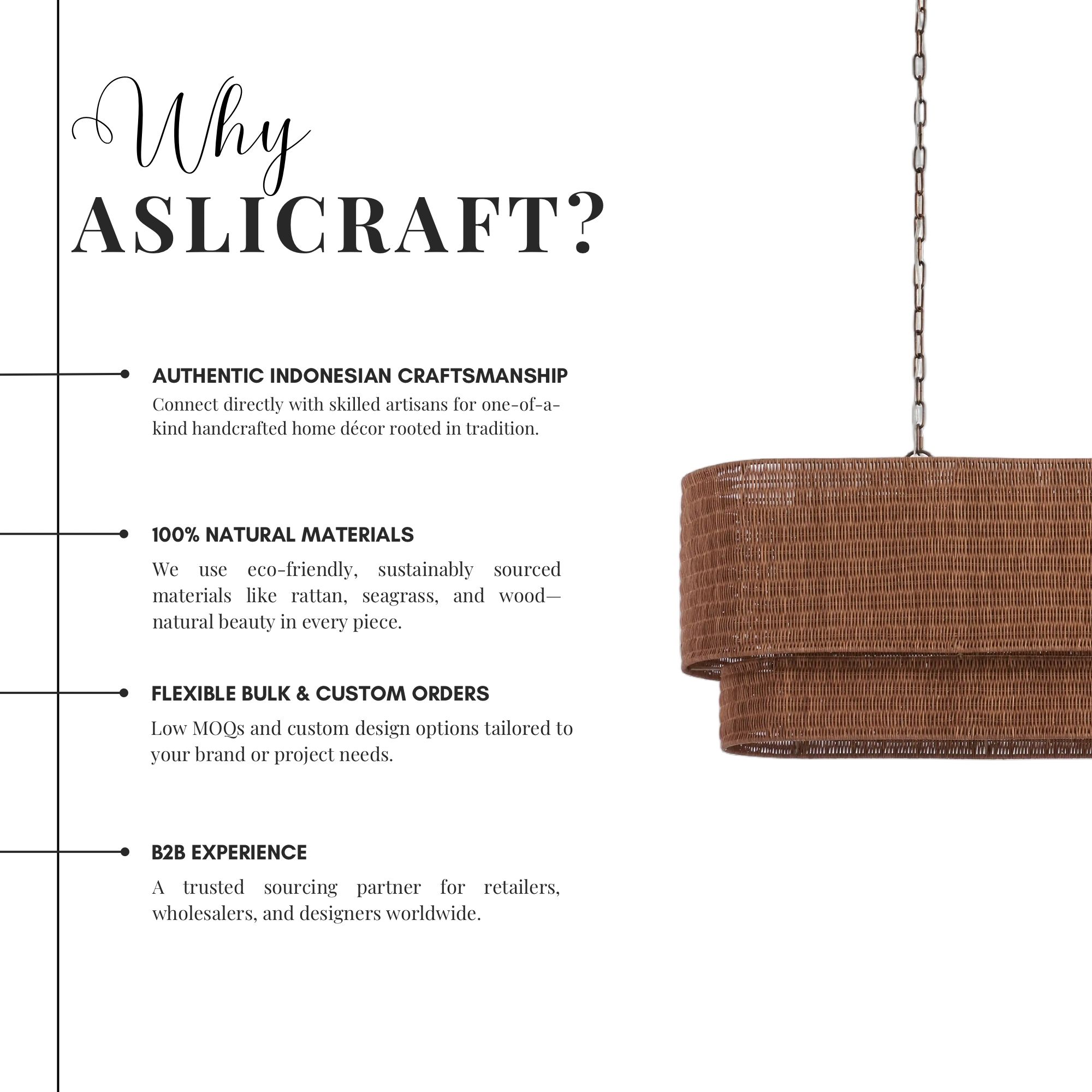 Artisan-Crafted Natural Hanging Lights – Eco-Friendly Decorative Piece for Modern Spaces – Wholesale - Image 3