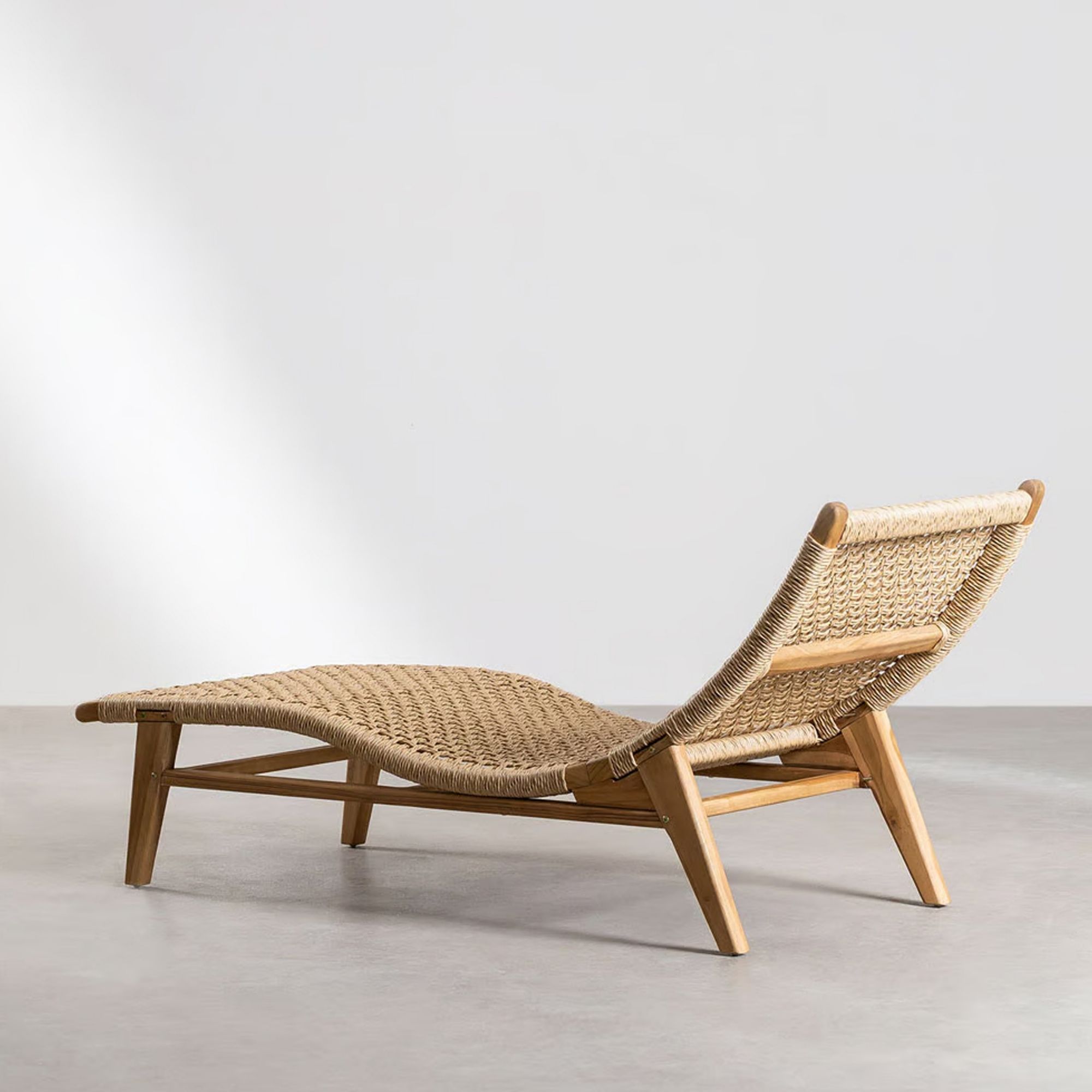 Natural Teak Sun Lounger – Durable Outdoor Furniture for Resorts & Hotels - Wholesale Outdoor Furniture Supplier - Image 7