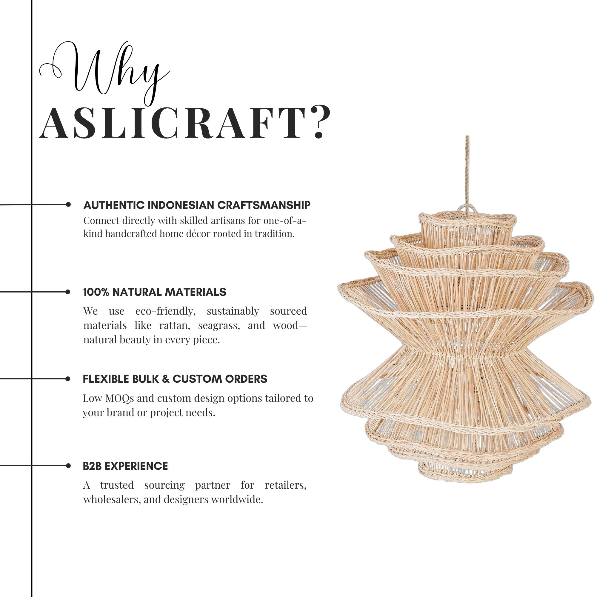 Artisan-Crafted Natural Hanging Lights – Eco-Friendly Decorative Piece for Modern Spaces – Wholesale - Image 3