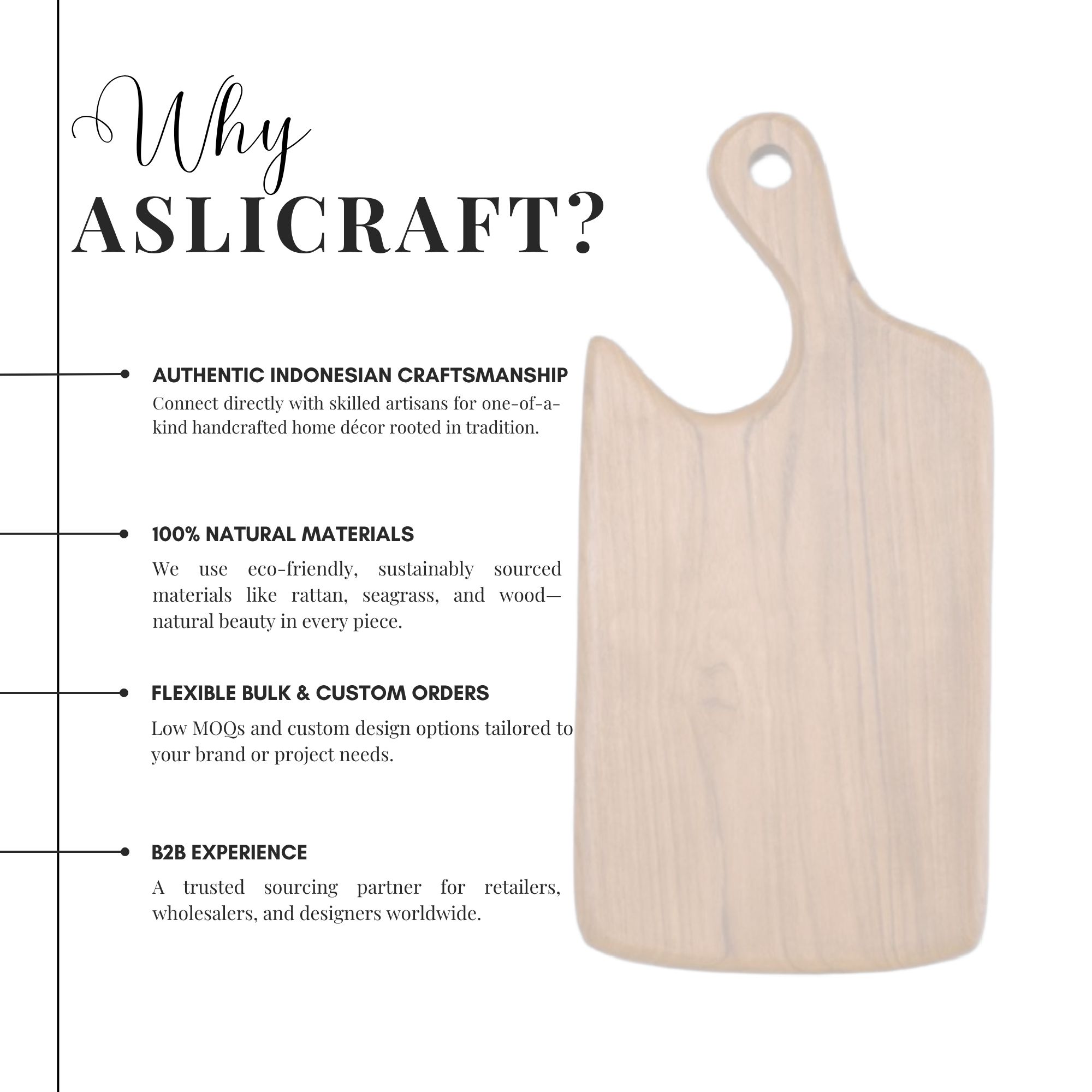 Handmade Teak Wood Cutting Board – Polished Horn Design, Large Cheese and Chopping Board Gift - Wholesale. - Image 5