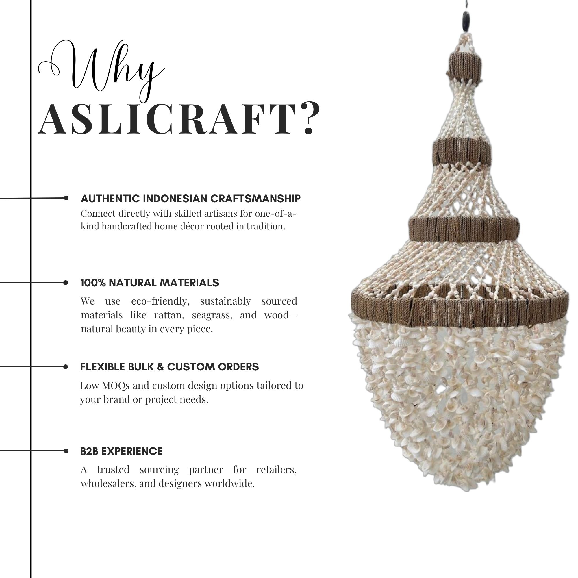 Artisan-Crafted Natural Hanging Lights – Eco-Friendly Decorative Piece for Modern Spaces – Wholesale - Image 3