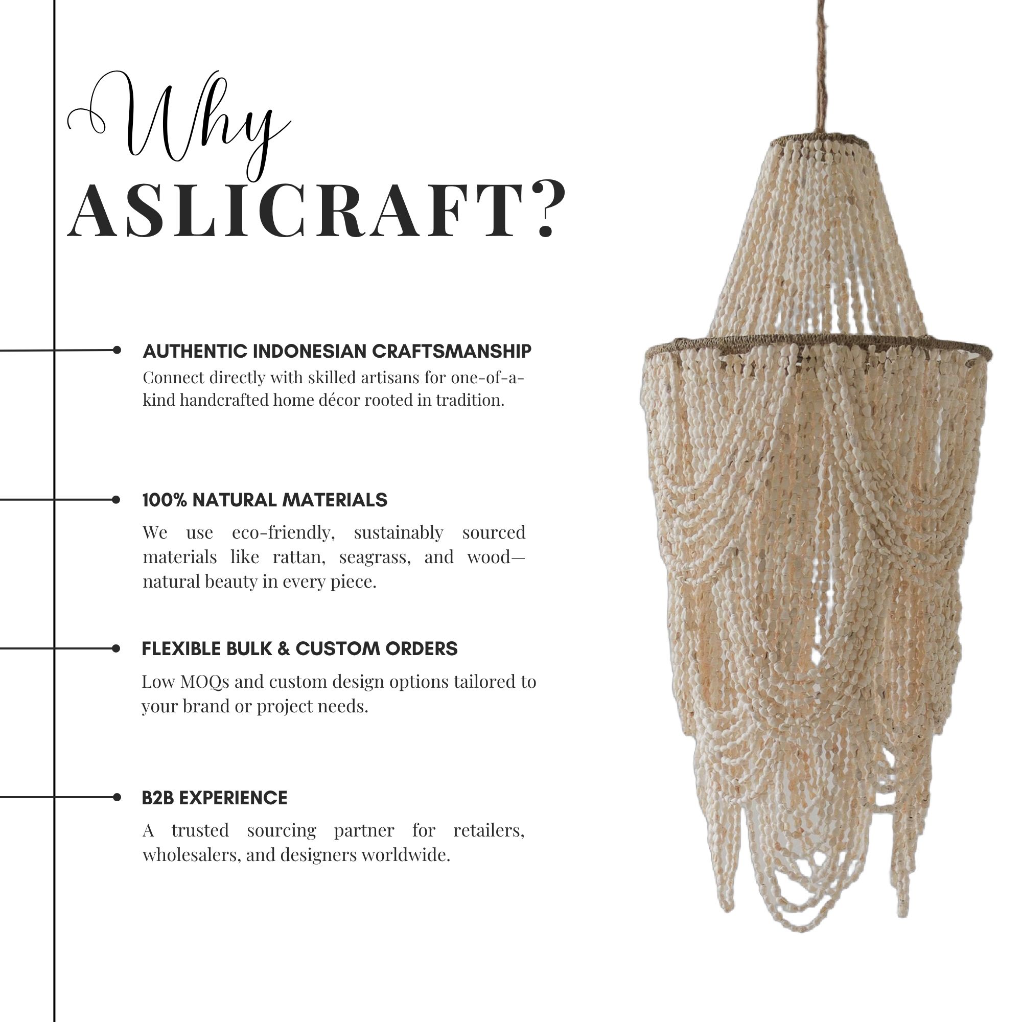 Artisan-Crafted Natural Hanging Lights – Eco-Friendly Decorative Piece for Modern Spaces – Wholesale - Image 3