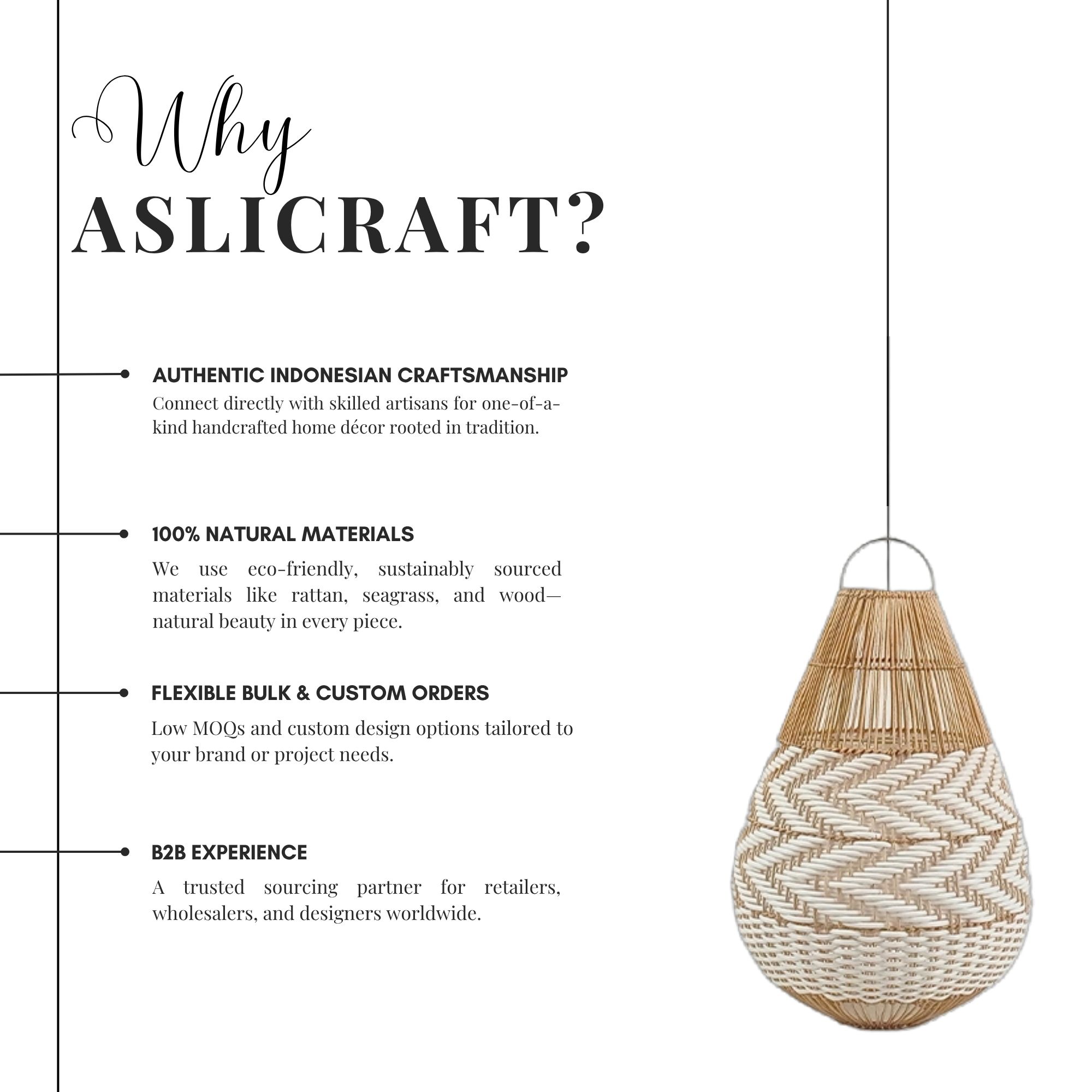 Artisan-Crafted Natural Hanging Lights – Eco-Friendly Decorative Piece for Modern Spaces – Wholesale - Image 3