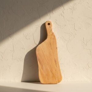 8 Handmade Teak Wood Cutting Board – Polished Horn Design, Large Cheese and Chopping Board Gift - Wholesale.