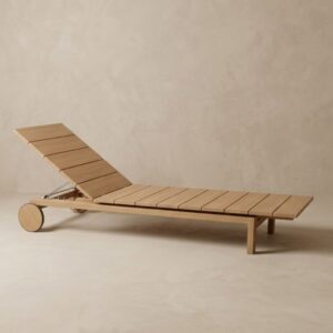 Resort Natural Teak Sun Lounger