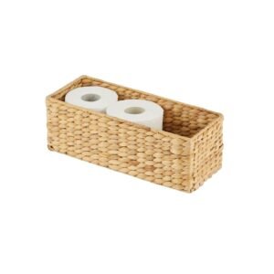 11 Handwoven Water Hyacinth Storage Box – Natural Basket Organizer for Home Décor