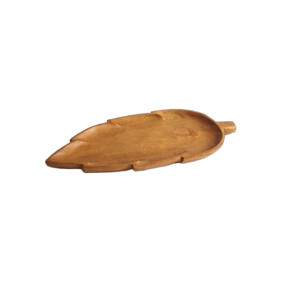 Teak Wood Unique Tree Leaf Design Plates for Lunch and Dinner-Durable Wooden Dishes & Plates - Image 2
