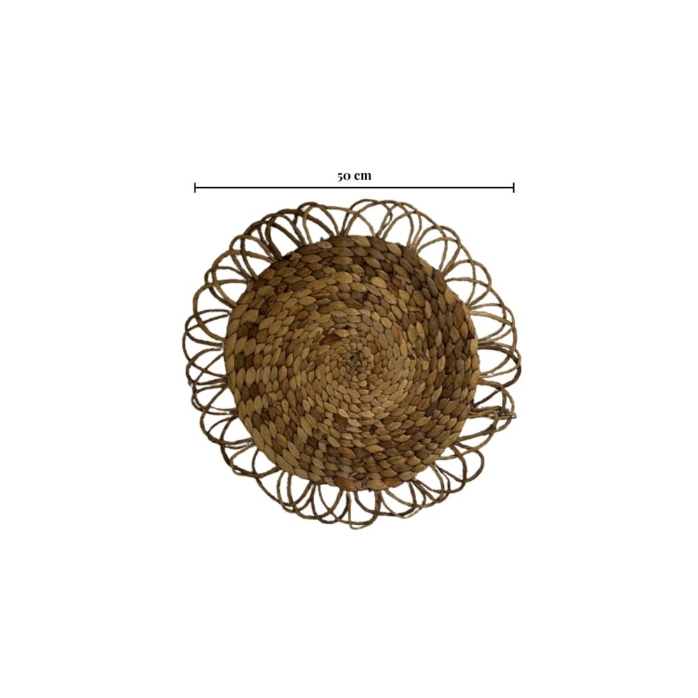 Natural Eceng Gondok (Water Hyacinth) Fiber Placemat – Sustainable & Handwoven - Wholesale Indonesia - Image 2