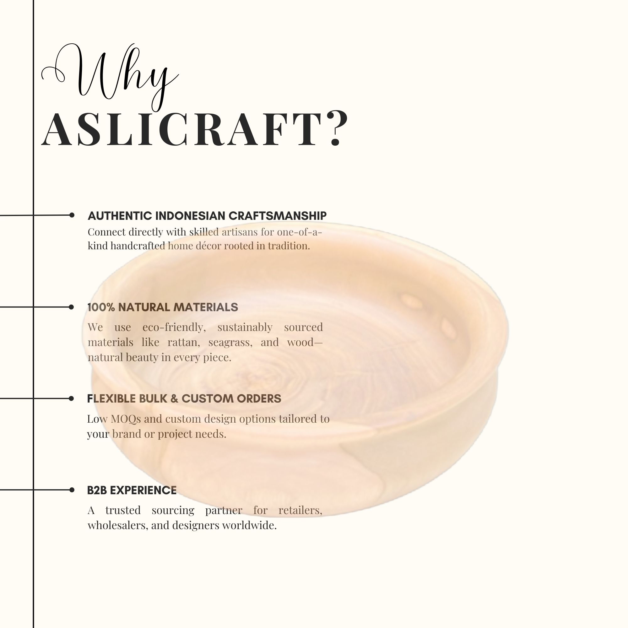 Natural Teak Wood Serving Bowl – Durable, Timeless & Food-Safe Wooden Tableware - Image 3