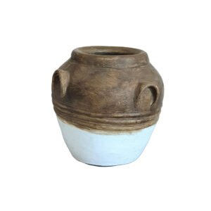 4 Artisan Terracotta Clay Planter – Handmade Large Flower Pot for Indoor & Outdoor, Rustic Decorative Home Accent