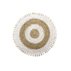 43 Natural Pandanus and Seashell Dining Placemats – Handmade, Coastal-Inspired Table Mats for Restaurants, Hotels, and Wholesale