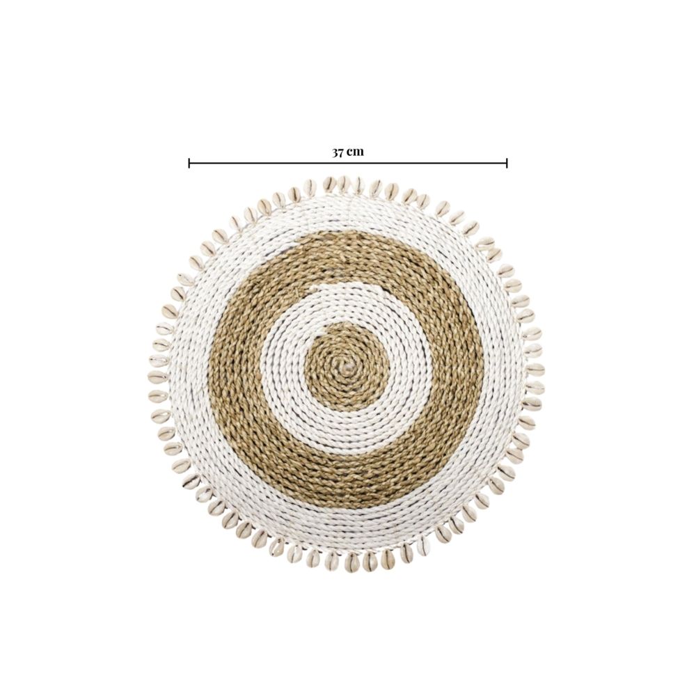 Natural Pandanus and Seashell Dining Placemats – Handmade, Coastal-Inspired Table Mats for Restaurants, Hotels, and Wholesale - Image 2