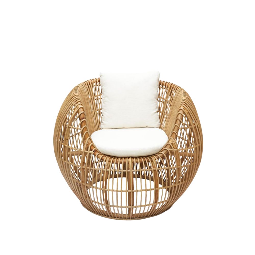 Beautiful Durable Natural Rattan Chair set with small table for Outdoor Use Minimalist Design for Garden Villa Dining and Hotel for Living Room - Image 3