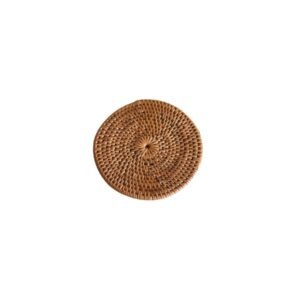 7 Eco-Inspired Rattan & Synthetic Rope Round Placemat for Table Decor - Wholesale