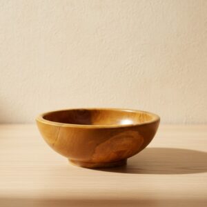 Solid Teak Wooden Serving Bowl Rustic Luxury Bowl for Everyday Use