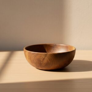 Indonesia Premium Teak Bowl – Handmade B2B Craft for Dining & Serving