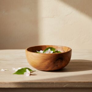 Authentic Indonesia Teak Artisan Bowl High-Quality B2B Wooden Bowl