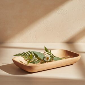 B2B Indonesia Teak Serving Plate Artisan Handmade Wooden Plate