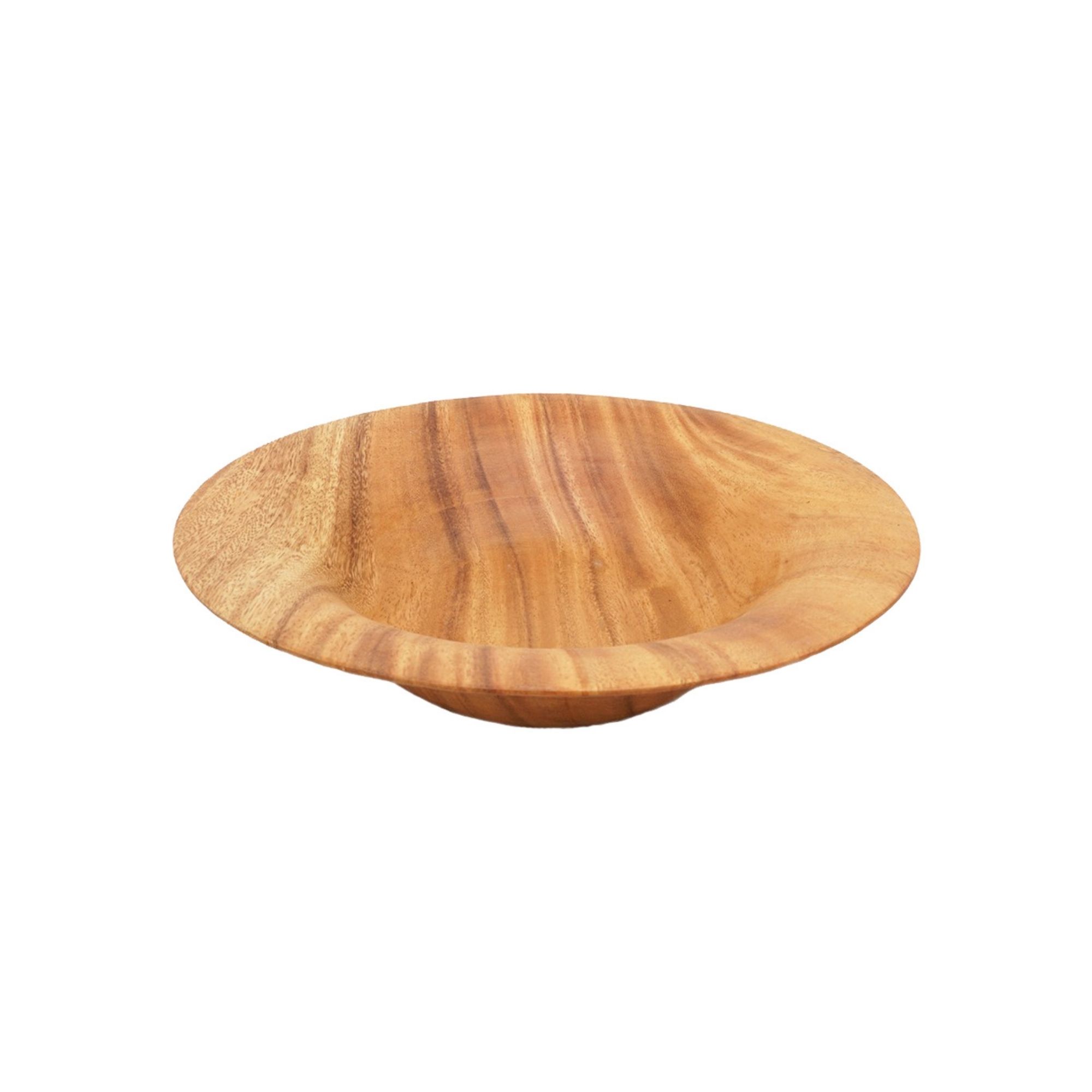 Handcrafted Teak Wood Dinner Plate High-Quality Eco Kitchenware - Image 2