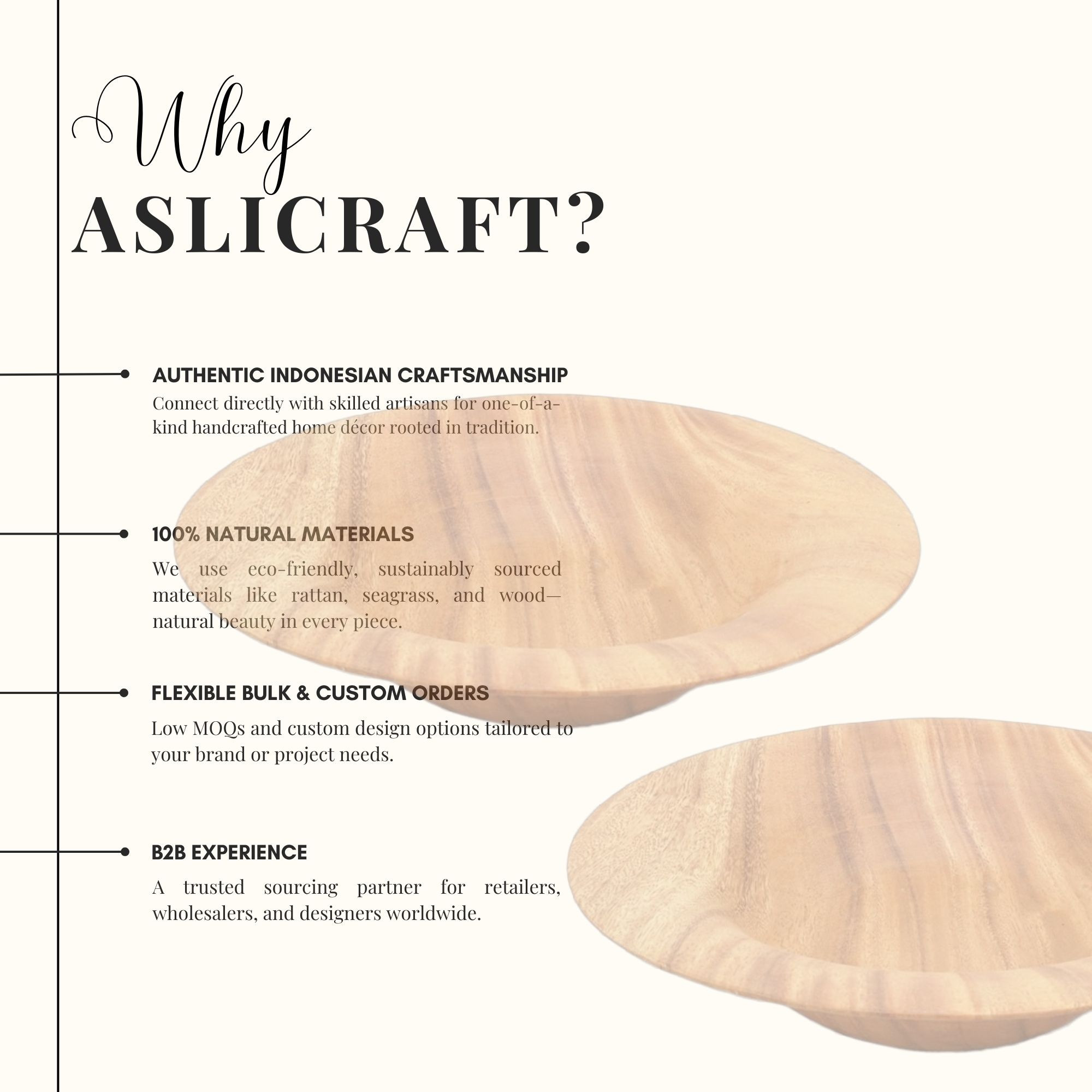 Handcrafted Teak Wood Dinner Plate High-Quality Eco Kitchenware - Image 3