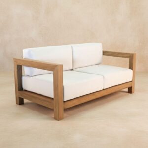 10 Salamelan Two-Seat Sofa Artisanal Grade-A Teak Wood for Luxury B2B Spaces