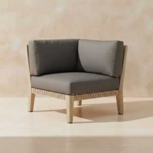 12 Hubara Handcrafted Teak Corner Sofa