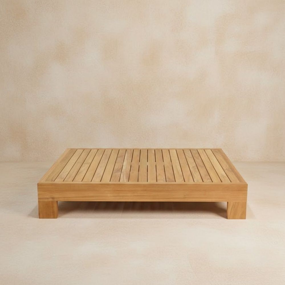 Laybali Teakwood Outdoor Coffee Table – Solid Grade A Teak - Image 3