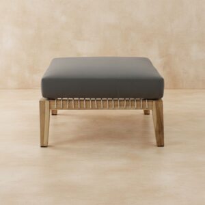 17 Hubara Teak Ottoman – Elegant Outdoor Seating Accessory