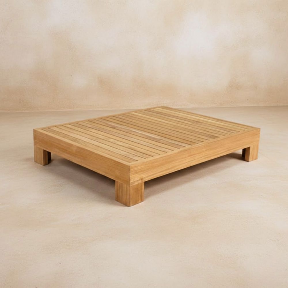 Laybali Teakwood Outdoor Coffee Table – Solid Grade A Teak