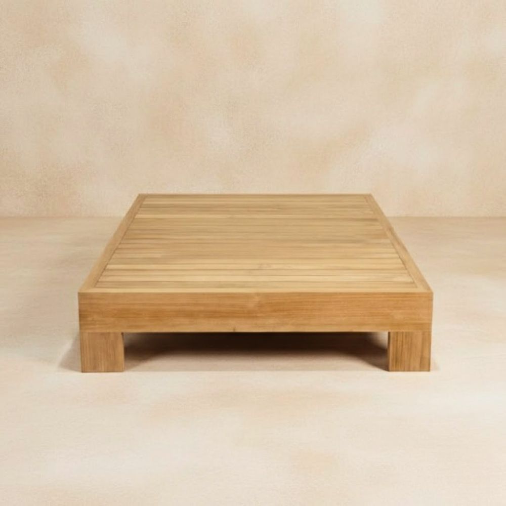 Laybali Teakwood Outdoor Coffee Table – Solid Grade A Teak - Image 2