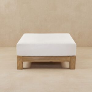 2 Salamelan Ottoman Handcrafted Grade-A Teak Wood Complement