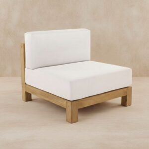 20 Salamelan Armless Sofa Modern Grade-A Teak Wood Seating for B2B Projects