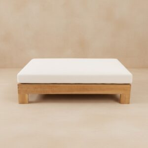 26 Laybali Teak Outdoor Ottoman – Elegant & Durable Design