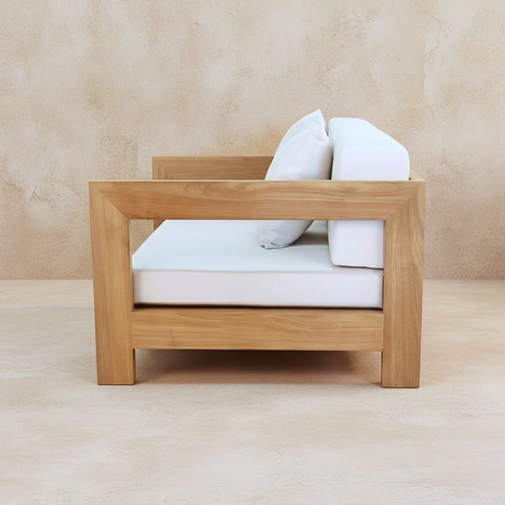 Laybali Outdoor Teak Sofa for Resorts & Villas - Image 2