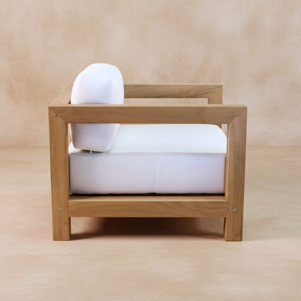 Salamelan Single-Seat Sofa Handcrafted Grade A Teak Wood - Image 4