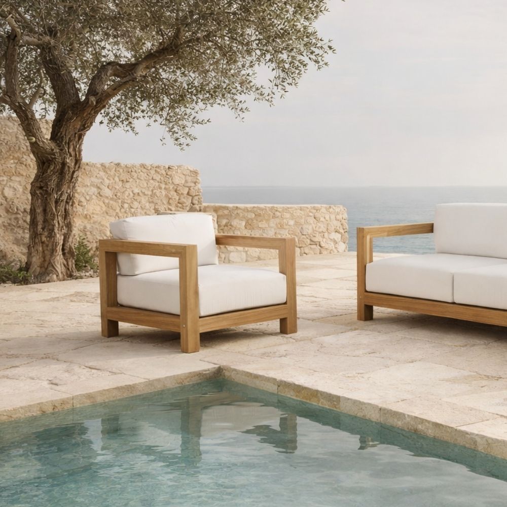 Salamelan Single-Seat Sofa Handcrafted Grade A Teak Wood - Image 6