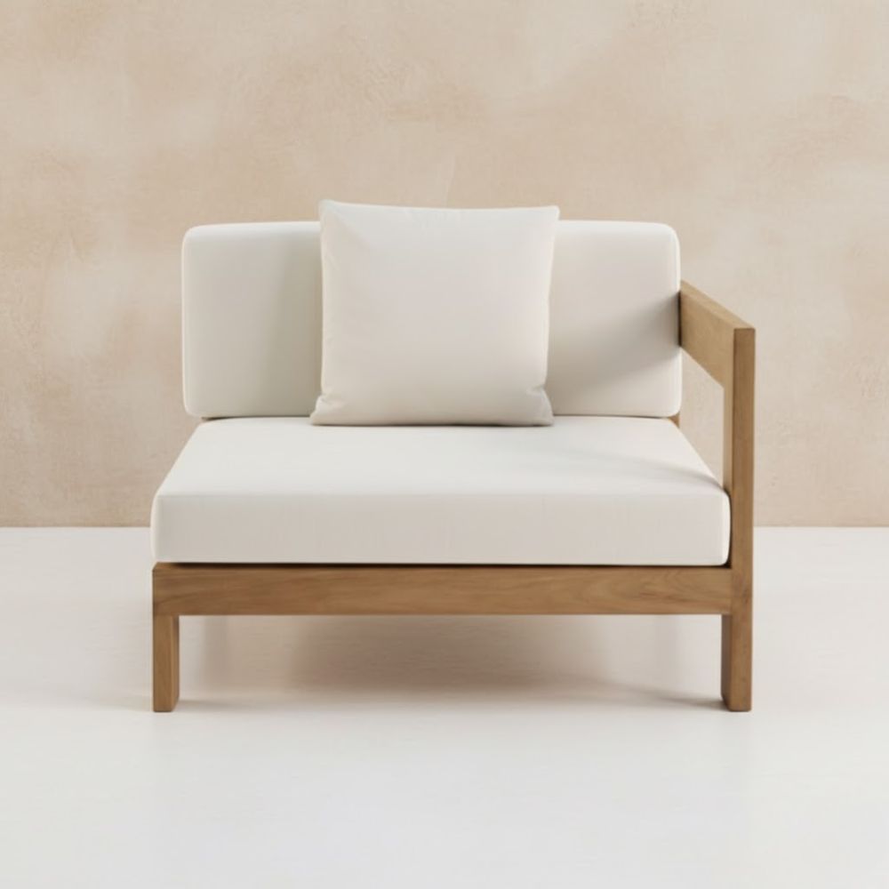 Laybali Outdoor Teak Single Sofa – Luxury Resort Collection - Image 2